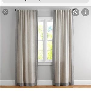 Pottery Barn curtain, fully lined.
